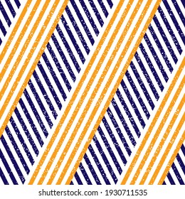 Seamless pattern with grunge oblique colored segments