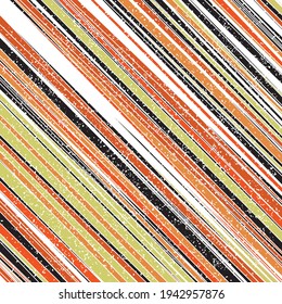 Seamless pattern with grunge oblique colored bands