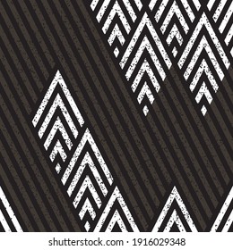 Seamless pattern with grunge oblique white segments