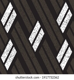 Seamless pattern with grunge oblique white segments