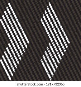 Seamless pattern with grunge oblique white segments