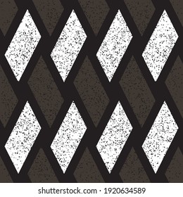 Seamless pattern with grunge oblique white bands