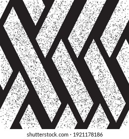 Seamless pattern with grunge oblique white bands