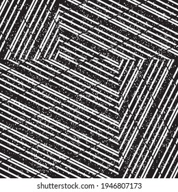 Seamless pattern with grunge oblique white segments