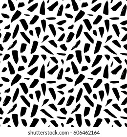 Seamless Pattern Grunge Paint Brush. Vector Illustration of Tileable Background.