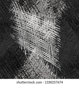 Seamless pattern with grunge striped shabby rough holed elements in black, white,grey colors on for web design
