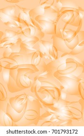 Seamless pattern for grunge style. Coffee beans. Beige background, gradient and random arrangement of objects