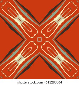 Seamless pattern. Grunge style. Wallpaper, background and textile.