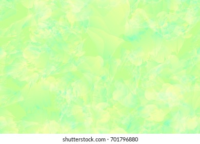 Seamless pattern for grunge style. Yellow background, green gradient and random arrangement of objects