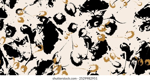 Seamless pattern of grunge texture. Design for elegant fashion. Trendy fabric prints. Vector illustration 