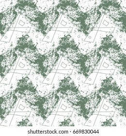 Seamless Pattern Grunge Textured Ornament Page Design Vector Illustration
