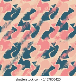 Seamless pattern with grunge urban repeat elements.