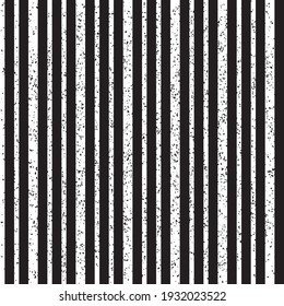 Seamless pattern with grunge vertical black bands