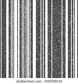 Seamless pattern with grunge vertical black lines
