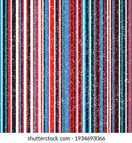 Seamless pattern with grunge vertical colored lines