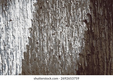 Patrón sin fisuras con tonos de tejido grunge Elementos grises y blancos en negro