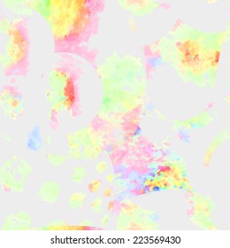 Seamless pattern with grungy effects. Multicolored background with vivid colors for wrapping paper, web design or printed media.