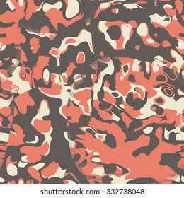 Seamless pattern with grungy elements. Camouflage background for textile prints, web usage and wrapping paper. Stylish texture for wrapping paper or book covers.