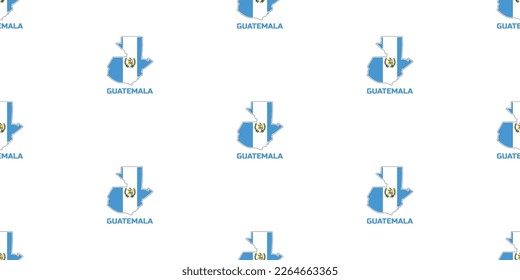 Patrón incomparable del mapa del país de guatemala en los colores de la bandera de GUATEMALA. Con la leyenda del nombre del país "GUATEMALA".
