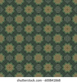 Seamless Pattern. Guilloche net. Openwork lines.