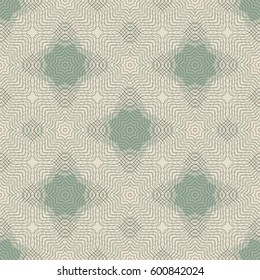 Seamless Pattern. Guilloche net. Openwork lines.