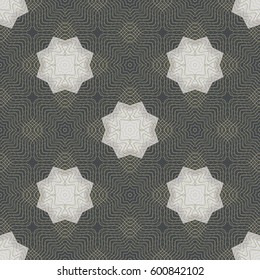 Seamless Pattern. Guilloche net. Openwork lines.
