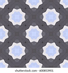 Seamless Pattern. Guilloche net. Openwork lines.