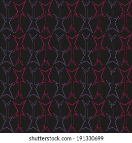 Seamless pattern with guitars, vector illustration