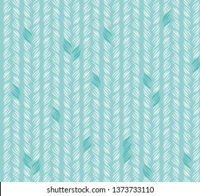 seamless pattern of hair weaving on a blue background