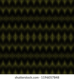 Seamless pattern with halftone black and yellow vector illustration. Ready for wallpaper fashion print.