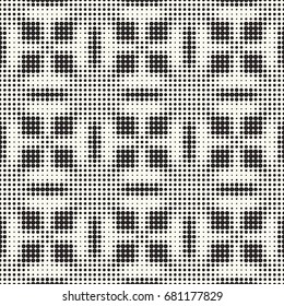 Seamless pattern halftone design. Modern textile print with dots. Vector fashion background. Grid of circles