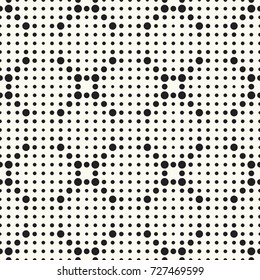 Seamless pattern halftone design. Modern textile print with cute dots. Vector fashion background. Grid of circles
