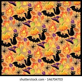 Seamless pattern for Halloween.