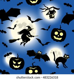 Seamless pattern for Halloween