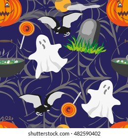 seamless pattern Halloween. All Saints Day. vector illustration