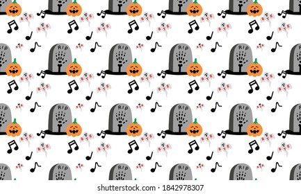seamless pattern halloween background vector illustration