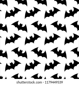 Seamless pattern. Halloween background.Halloween flying bat. Halloween vector seamless pattern wallpaper background. silhouette of bats.