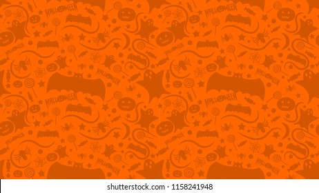 Seamless pattern halloween background,vector illustration