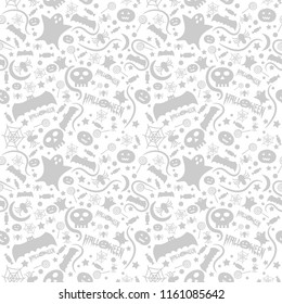 Seamless pattern halloween background,vector illustration