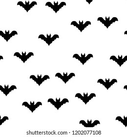Seamless pattern for Halloween of bats. The Celebration Of Halloween