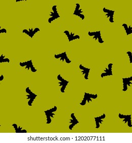 Seamless pattern for Halloween of bats. The Celebration Of Halloween