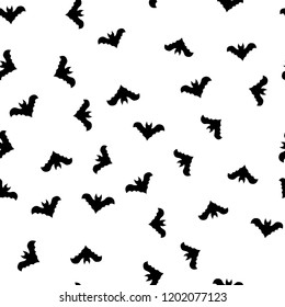 Seamless pattern for Halloween of bats. The Celebration Of Halloween