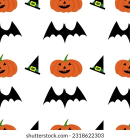 Seamless pattern of Halloween day for background and texture concept 