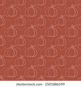 Seamless pattern for Halloween decoration, fabric print, textiles, wallpaper, paper print. Beautiful pattern design with hand drawing in colourful vector file.