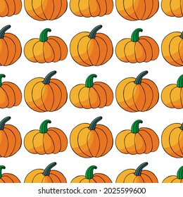Seamless pattern for Halloween design. Vector illustration in hand draw style. Decorative print