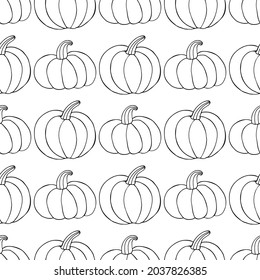 Seamless pattern for Halloween design. Vector illustration in hand draw style. Decorative print