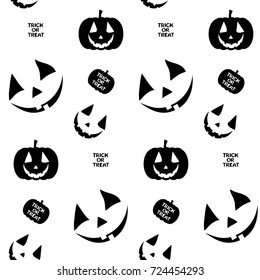 Seamless pattern for Halloween holiday. All Saints' Eve illustration