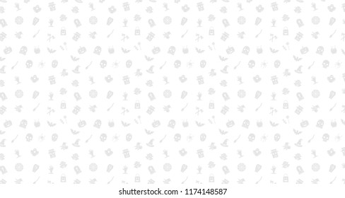 Seamless pattern of halloween, Halloween icons pattern.