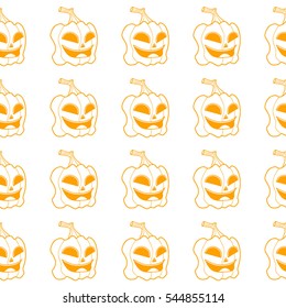 seamless pattern. halloween. pumpkin.