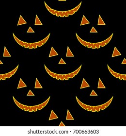 seamless pattern halloween  pumpkin 